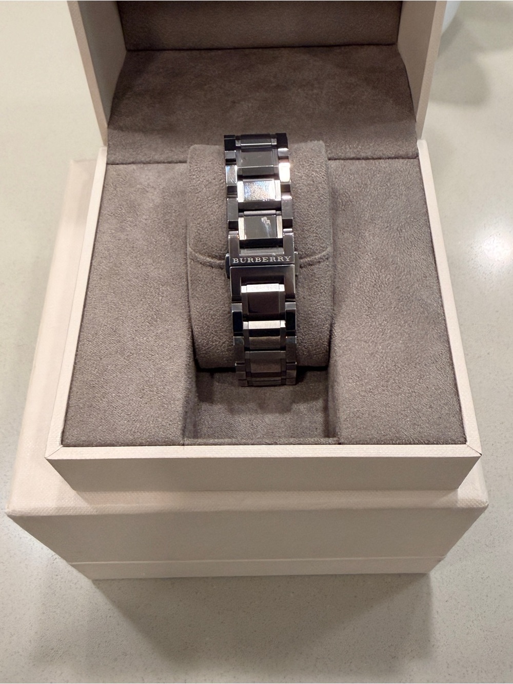 Burberry Watch in Dark Nickel with Check Pattern Dial BU9007 - Picture 2 of 4